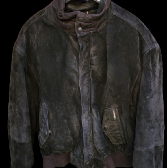 Members‎ Only  Fleece Lined  Leather bomber 46 - Picture 2 of 16